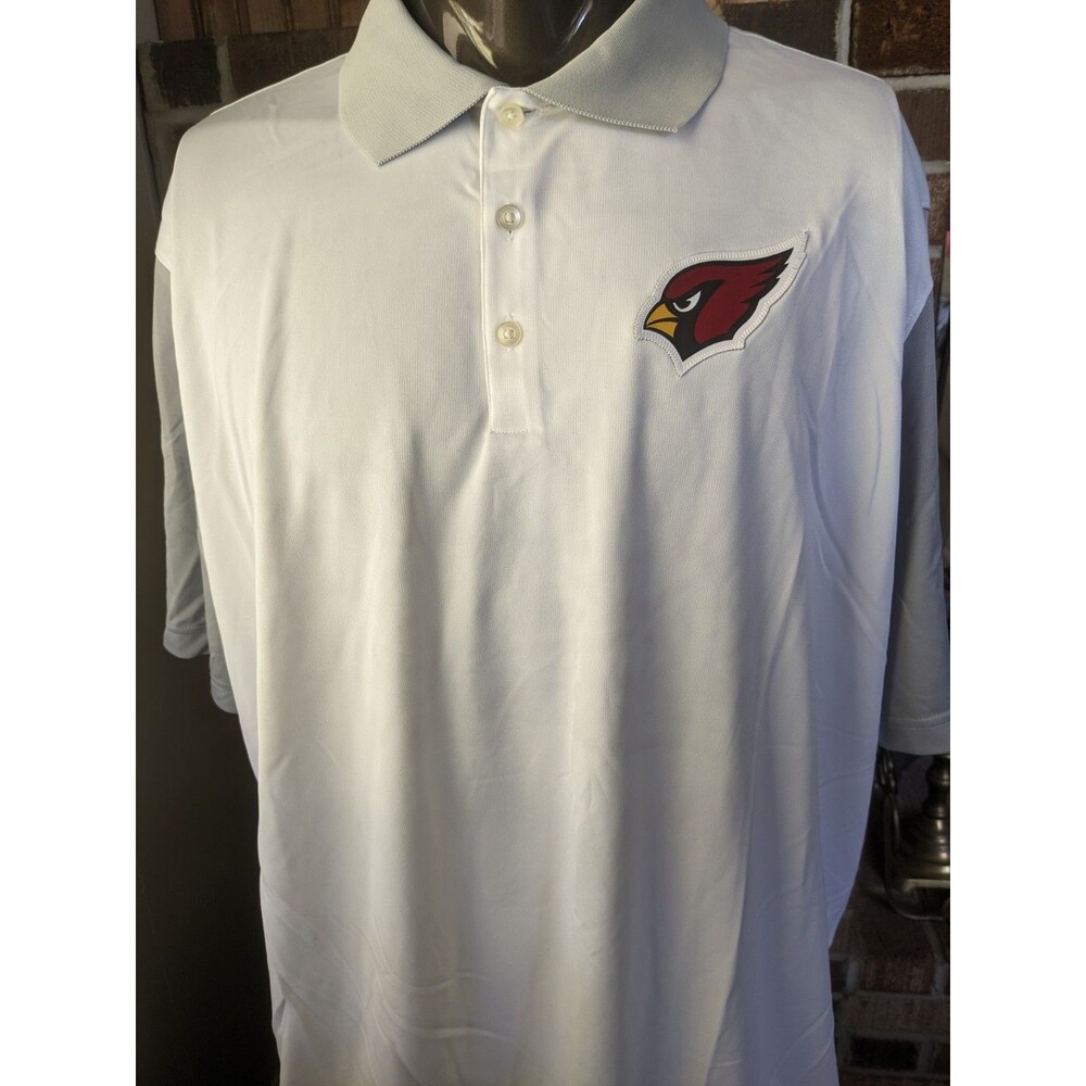 Arizona Cardinals On Field NFL Nike Dri Fit 2XL Golf Polo Shirt A+ Condition XXL